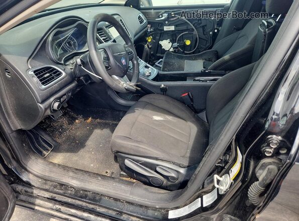 1C3CCCAB3GN171901 2016 CHRYSLER 200 Black Вид салону спереду