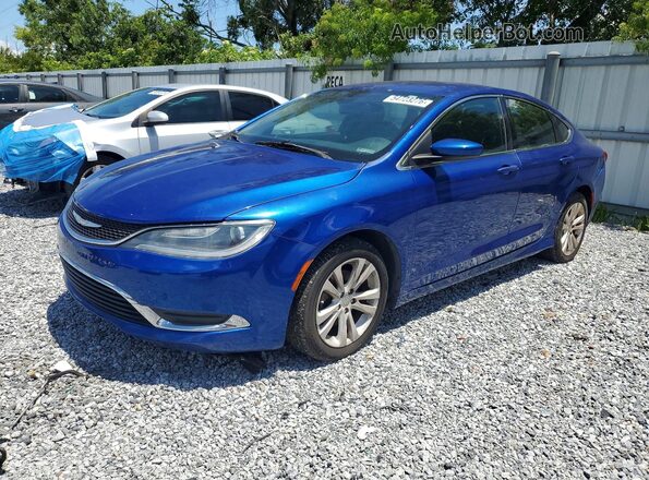 1C3CCCAB4GN145047 2016 CHRYSLER 200 Синий Передняя левая четверть