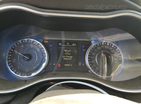 1C3CCCAB5GN128838 2016 CHRYSLER 200 Белый Вид щитка приборов