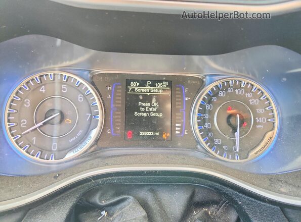 1C3CCCAB5GN164139 2016 CHRYSLER 200 Серый Вид щитка приборов