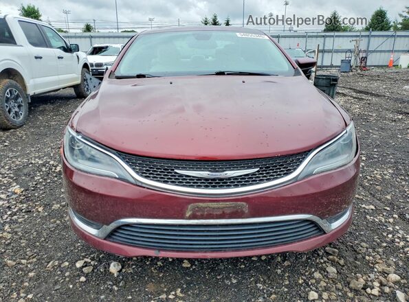 1C3CCCAB7GN117436 2016 CHRYSLER 200 Темно-бордовый Вид спереди