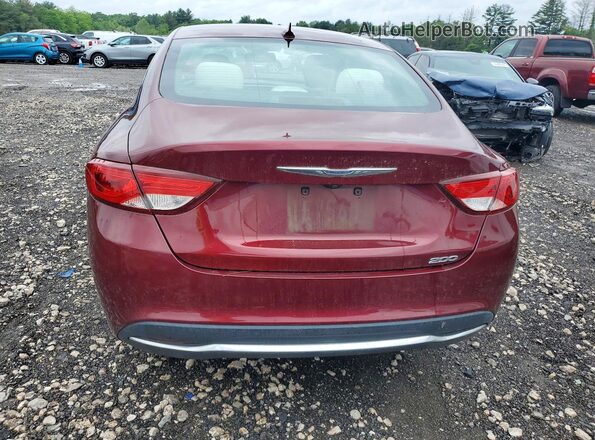 1C3CCCAB7GN117436 2016 CHRYSLER 200 Темно-бордовый Вид сзади