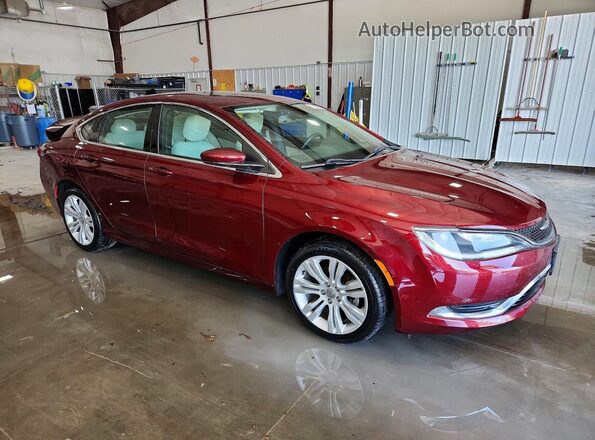 1C3CCCABXGN119682 2016 CHRYSLER 200 Maroon Առջևի աջ