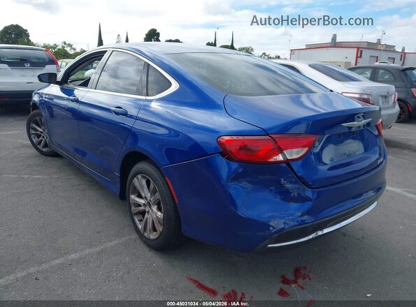 1C3CCCABXGN145702 2016 CHRYSLER 200 Синий Задняя левая четверть