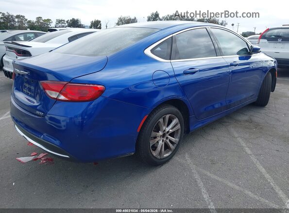 1C3CCCABXGN145702 2016 CHRYSLER 200 Синий Задняя правая четверть