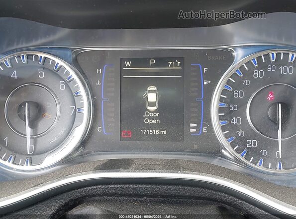 1C3CCCABXGN145702 2016 CHRYSLER 200 Синий Вид задних сидений
