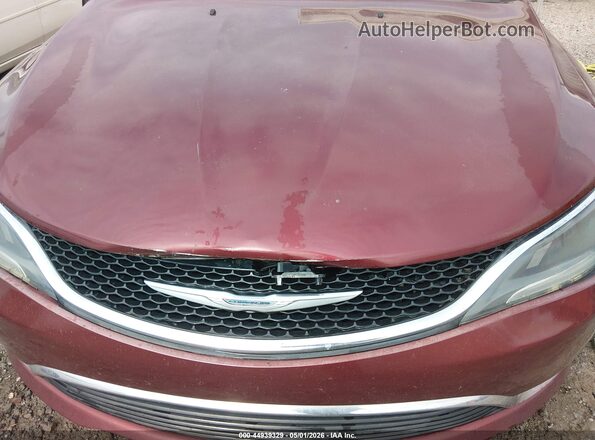 1C3CCCAG5HN504953 2017 CHRYSLER 200 Burgundy Widok z przodu