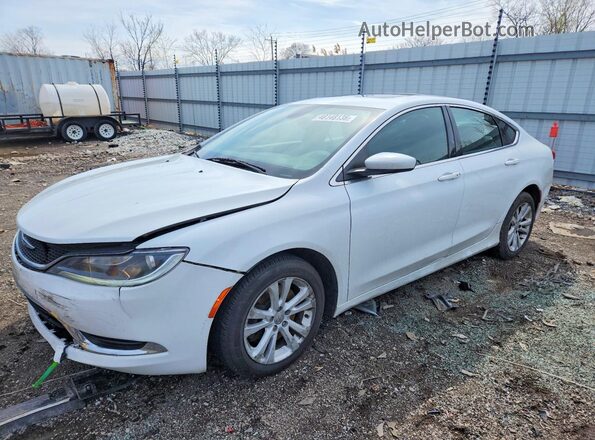 1C3CCCAGXGN111447 2016 CHRYSLER 200 White Vista tres cuartos delantera izquierda