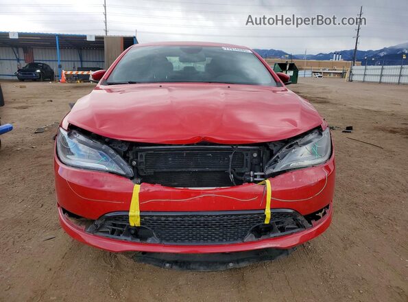 1C3CCCBG3GN162240 2016 CHRYSLER 200 Red Front view