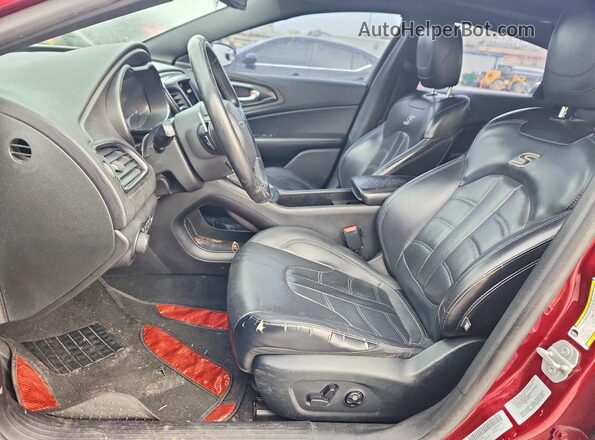 1C3CCCBG7GN178621 2016 CHRYSLER 200 Бордовый Вид салона спереди