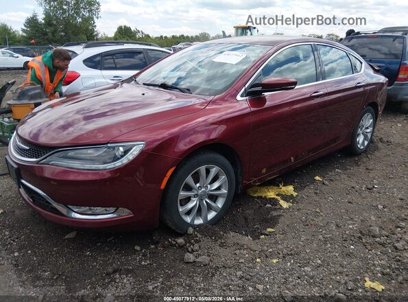1C3CCCCB0GN147214 2016 CHRYSLER 200 Red Przód lewy