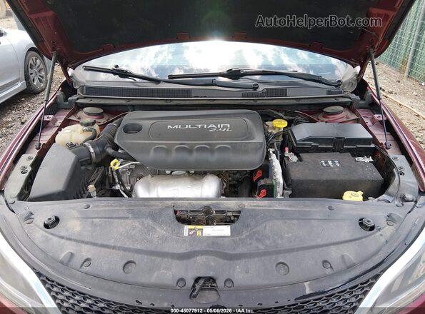 1C3CCCCB0GN147214 2016 CHRYSLER 200 Red Widok z tyłu