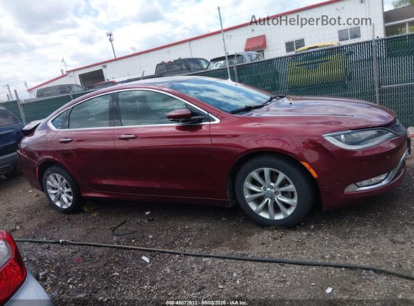 1C3CCCCB0GN147214 2016 CHRYSLER 200 Red Widok wnętrza z tyłu