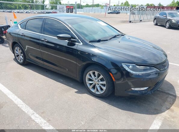 1C3CCCCB7GN147579 2016 CHRYSLER 200 Черный Передняя правая четверть