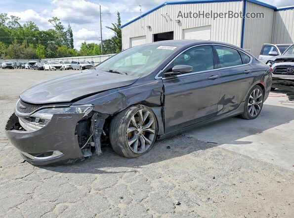 1C3CCCCG8GN105014 2016 CHRYSLER 200 Gray Front left