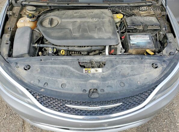 1C3CCCCG8GN180781 2016 CHRYSLER 200 Серебряный Вид задней части салона