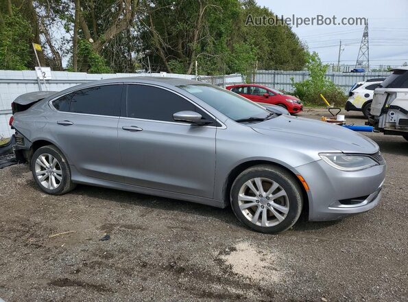 1C3CCCCG8GN180781 2016 CHRYSLER 200 Серебряный Передняя правая четверть