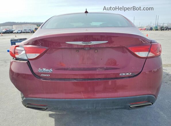 1C3CCCDG6GN135546 2016 CHRYSLER 200 Red Widok z tyłu