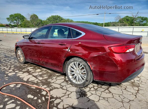 1C3CCCFB7HN509696 2017 CHRYSLER 200 Красный Задняя левая четверть