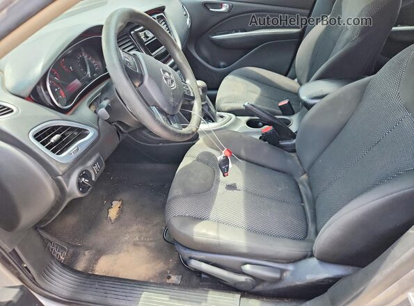 1C3CDFAA0GD644214 2016 DODGE DART Gray Вид салону спереду