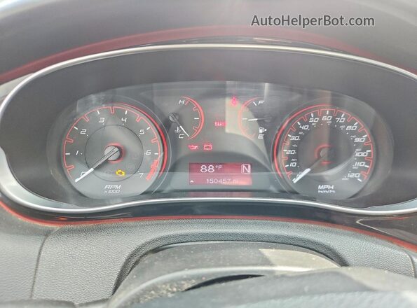 1C3CDFAA0GD644214 2016 DODGE DART Gray Вид щитка приладів