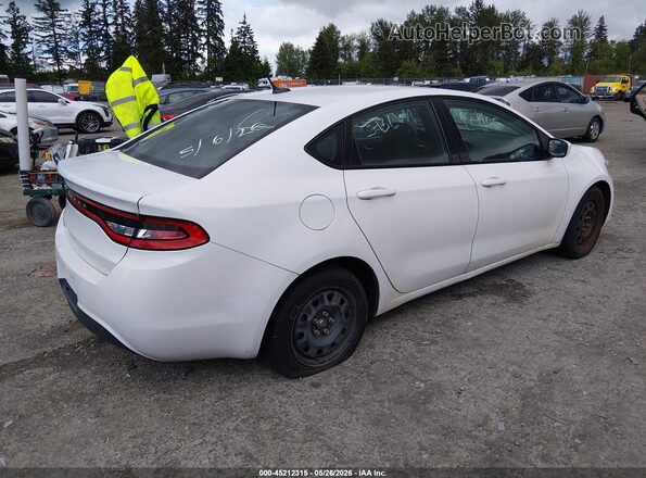 1C3CDFAA1GD517441 2016 DODGE DART White უკანა მარჯვენა