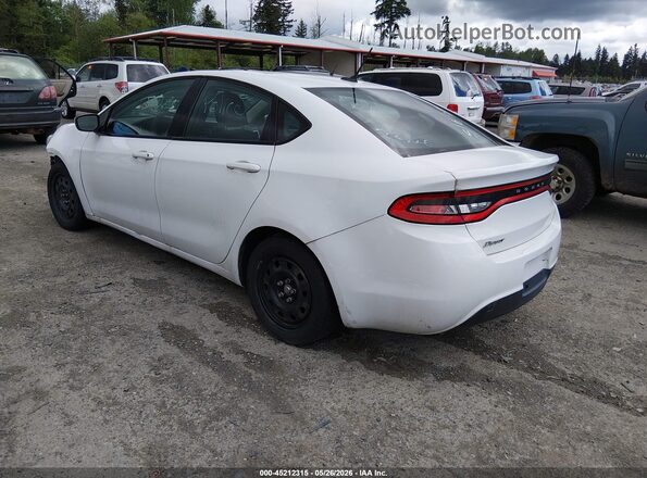 1C3CDFAA1GD517441 2016 DODGE DART White უკანა მარცხენა