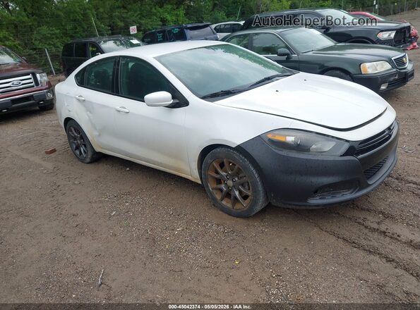 1C3CDFAA1GD533686 2016 DODGE DART White Передня права чверть
