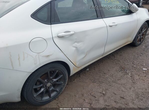 1C3CDFAA1GD533686 2016 DODGE DART White Вид щитка приладів