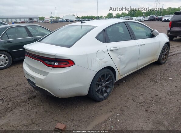 1C3CDFAA1GD533686 2016 DODGE DART White Задня права чверть