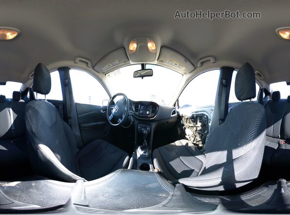 1C3CDFAA2GD530912 2016 DODGE DART Silver Панорамний вид салону 360°