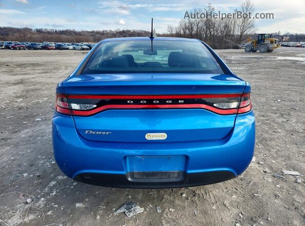 1C3CDFAA2GD736506 2016 DODGE DART Blue Rear view