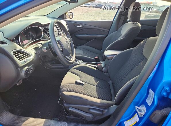 1C3CDFAA2GD736506 2016 DODGE DART Blue Front interior view