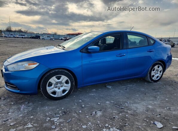 1C3CDFAA2GD736506 2016 DODGE DART Blue Front left