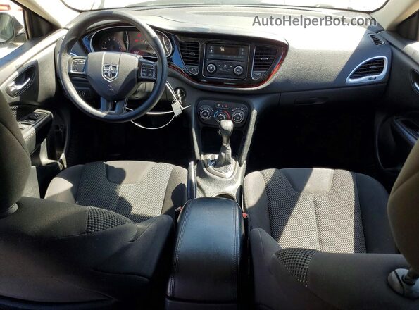 1C3CDFAA4GD607165 2016 DODGE DART Белый Вид панели приборов