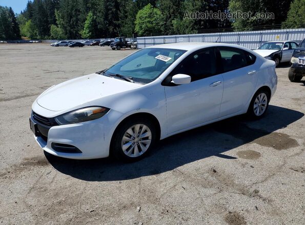 1C3CDFAA4GD607165 2016 DODGE DART Белый Передняя левая четверть