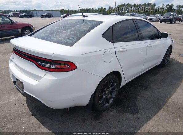 1C3CDFAA6GD555697 2016 DODGE DART White Задня права чверть