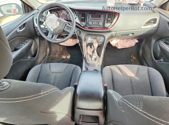 1C3CDFBA1GD720599 2016 DODGE DART White Dashboard view