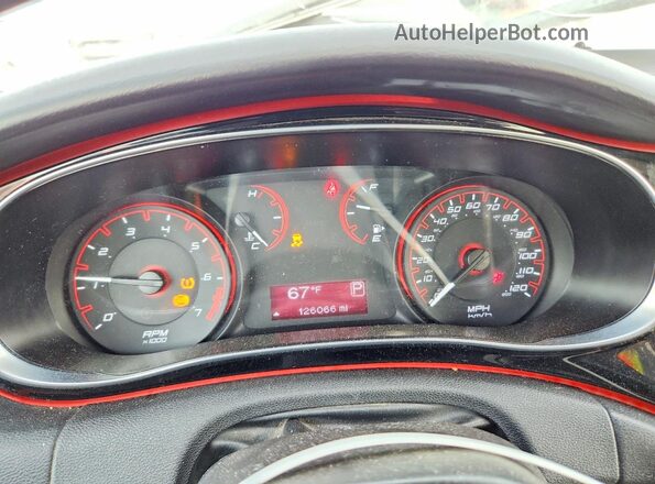 1C3CDFBA1GD720599 2016 DODGE DART White Instrument cluster view