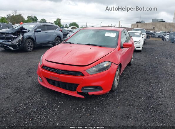 1C3CDFBA2GD660235 2016 DODGE DART Red Widok z przodu