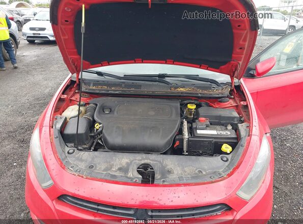 1C3CDFBA2GD660235 2016 DODGE DART Red Widok z tyłu