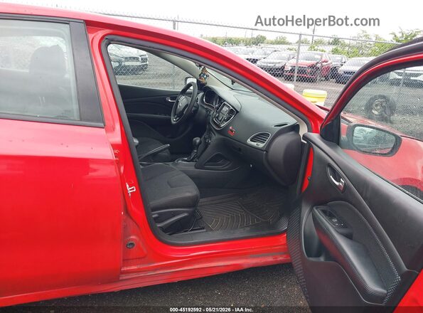 1C3CDFBA2GD660235 2016 DODGE DART Red Widok wnętrza z przodu
