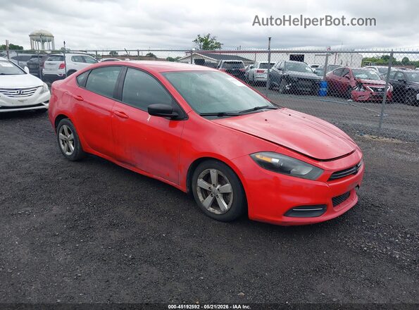 1C3CDFBA2GD660235 2016 DODGE DART Red Przód prawy