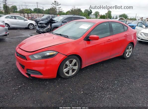 1C3CDFBA2GD660235 2016 DODGE DART Red Przód lewy