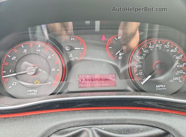 1C3CDFBB5GD577228 2016 DODGE DART Black ხელსაწყოთა პანელის ხედი