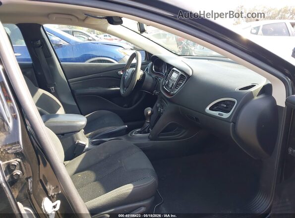 1C3CDFBB5GD767014 2016 DODGE DART Black Front interior view