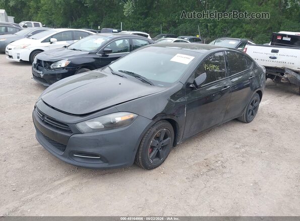 1C3CDFBB6GD660540 2016 DODGE DART Black Առջևի ձախ երեք քառորդ տեսարան