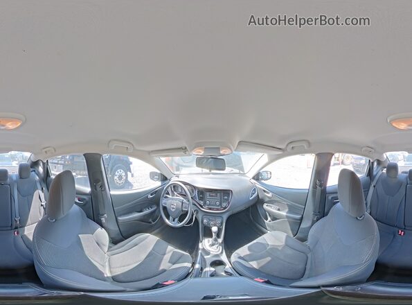 1C3CDFBB8GD689330 2016 DODGE DART Черный Панорамный вид салона 360°