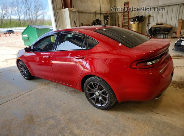 1C3CDFBBXGD680404 2016 DODGE DART Red Задня ліва чверть