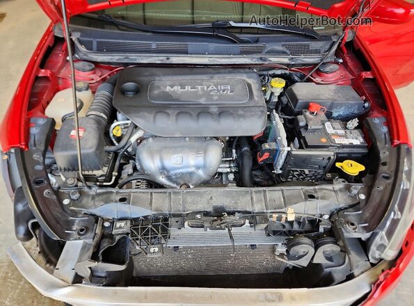 1C3CDFBBXGD680404 2016 DODGE DART Red Вид задньої частини салону